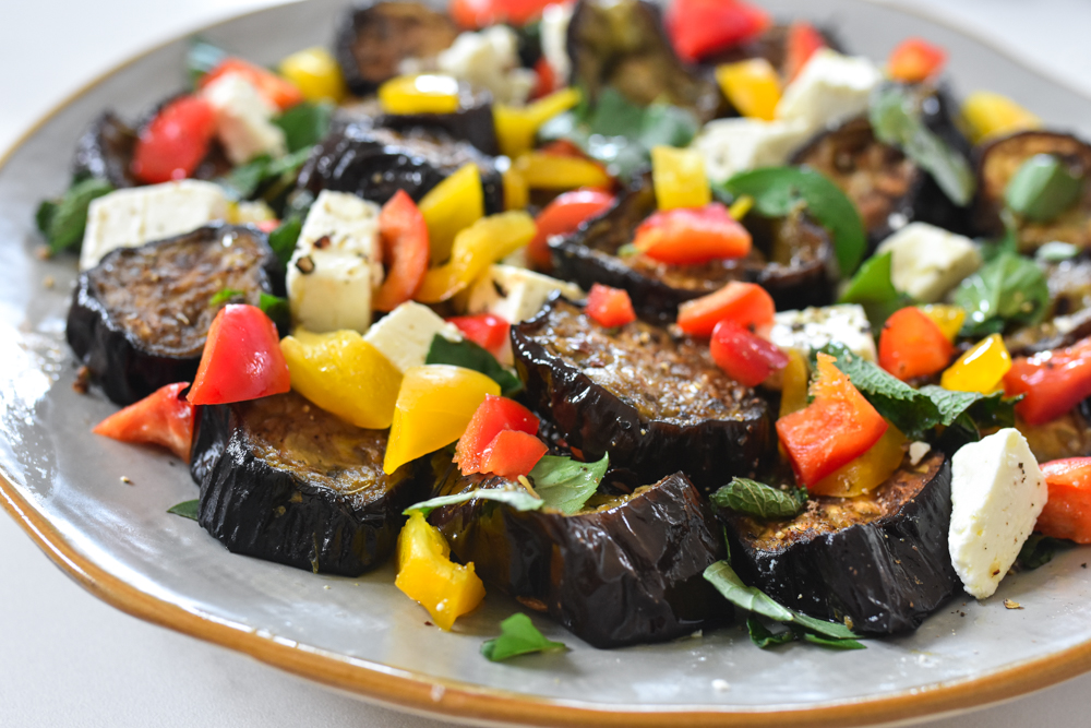 Eggplant + Feta Salad - Melissa Mayo